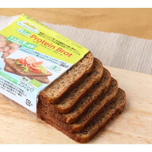 Mestemacher(メステマッハー) メステマッハー オーガニック プロテインブロート 250g (ライ麦&大豆ブレッド) タンパク質20%入りで食物繊維も豊富