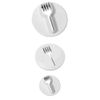 PME Honeysuckle Cutters, Set of 3, White, 5 x 5 x 5 cm