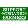 "Support Organic Farmers" – Bumper Sticker/Decal (6.75" X 3.25")