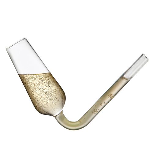 Champagne Flutes Guzzler Glasses, Champagne Glasses, Champagne Flute Shooters, The Champagne Glass to Chug Champagne, White Elephant Gifts - Set of 2