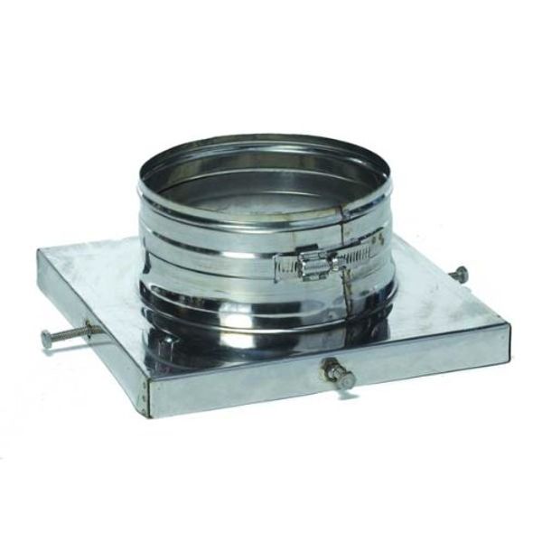 Fireside Chimney Supply Flue Fit Top Plate - 13in x 13in x 4in