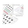 Snellen Eye Chart Red Green Lines 10 Feet Visual Acuity Range Eyes Vision Test