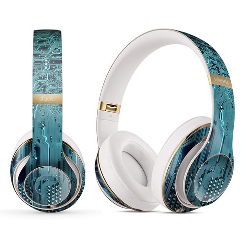Design Skinz Electric Circuit Board V5 Skin Decal Vinyl Full-Body Wrap Kit Compatible with The Beats by Dre Solo Pro