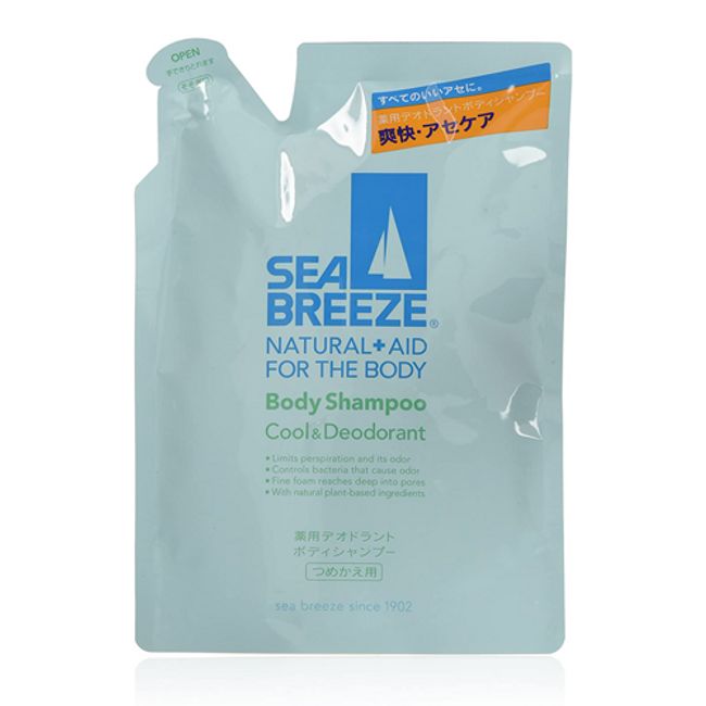 SEA BREEZE Cool & Deodorant Body Shampoo Refill Type 400ml