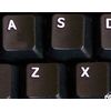 English US Keyboard Stickers with Non Transparent Black Background for Computer LAPTOPS Desktop
