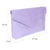 Girly Handbags Plain Clutch Bag Medium Lilac