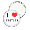 I Love Beetles - 77mm Round Compact Mirror