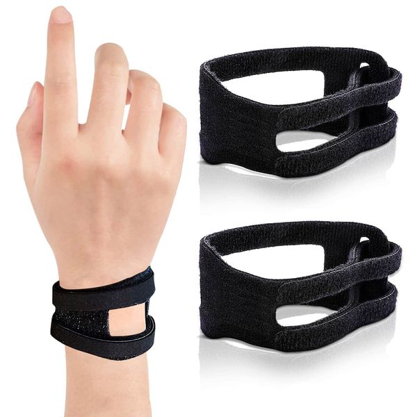 Newsmy 2 Pcs Wrist Brace Wrist Bands, Wrist Supports, Wrist Bandage Support for TFCC Tear, Ulnar Sided Wrist Pain, Sprain Protection(Left & Right Hand available for