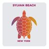 Sylvan Beach New York Souvenir Acrylic Coaster 4-Pack Turtle Design