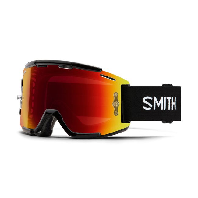 Smith OPTICS SQUAD MTB Black - Chromapop Everyday Red Mirror + Clear