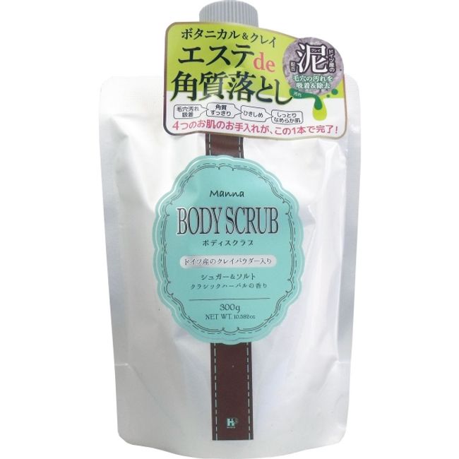 Mana Body Scrub Classic Herbal Scent 300g<br><br> [Cancellation/change/return not possible]