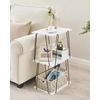 Tall Side Table, Small End Table, 29 inch High Accent Table, Bedside Table fo...