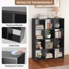 12 Cube Storage Organizer Bookcase Closet Storage for Home office Decor Black