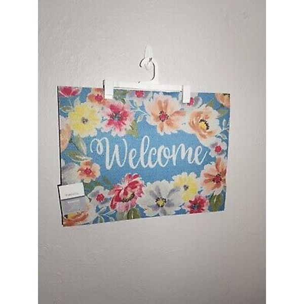 Spring Door Mat Welcome Decor Doormat, Summer Flower Plant Decorative