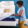 Dual Layer 4 Inch Memory Foam Mattress Topper, Queen Size, Medium Support, 2 Inc