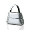Dodge Clear Crystals Purse Shape Key Chain
