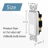 Decorator Paddle Rocker Light Switch Single Pole 15A 120V In Wall Bedroom 40Pack