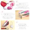 Charis HIGH FIVE Makeup Pouch, For iQOS3duo, Compatible with Hyper PloomX, Multiple Storage, Flower Pattern, Botanical Cosmetics, Black