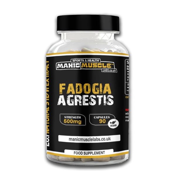 Manic Muscle Labs Fadogia Agrestis Vegan Capsules | 6 Week Supply | Accelerates Muscle Building & Recovery | 100% Vegan | 90 Capsules