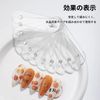 nalaina Nail Art Strips (10 Pieces) Nail Sample Display Board Exhibition Board Nail Tip Stick with Magnet Swatch Board Sample Chip Adhesive Board for Nail Tips Transparent