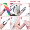 Sularpek Foil Nail Wraps, 200 Pcs Gel Nail Remover Wraps With 1pcs Cuticle Pusher, Nail Foils For Gel Nails For Fast & Gentle Soak Off Gel Polish Removing