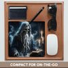3dRose, Ancient Skeleton Reading by Candlelight, Mouse Pad
