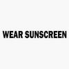 Magnet Wear Sunscreen Viny Magnetic Bumper Sticker 5"