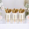 SIEBOLD Silverware Holder for Wedding Reception,White Utensil Holder for Buffet Table,With Metal Bracket Robust Silverware Caddy