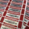 Tamper Proof No Return Security Stickers Labels with Unique Barcodes and Serial Numbers (504)