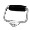 qibylift Deluxe LAT Pull Down Bar Strength Training Double D Handle Tricep V Shaped Press Down Bar with Rubber (Single D)