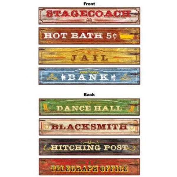 Beistle Wild West Party Western Decorations Pk4