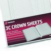 Rexel Twinlock Crown 3C Refill Sheets Double Ledger (Pack of 100 Sheets), White