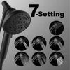7-Spray Pattern 4.92 In. Wall Mount Handheld Shower Heads 1.8 GPM with Filter Re
