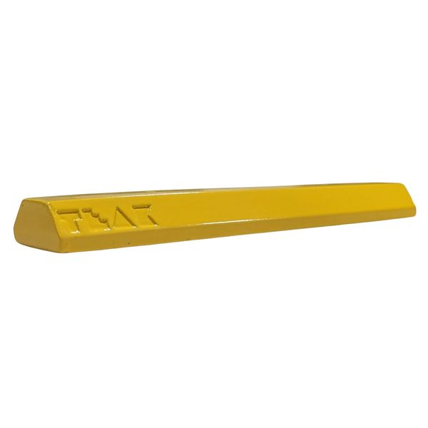 Teak Tuning Monument Series Concrete Fingerboard Parking Curb Obstacle - 6" Long - Ultra Premium, Super Durable Polymer Modified Concrete - Hazmat Yellow Glosscoat