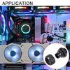 sourcing map Hose Fitting Quick Connector Set G1/4 20x22mm for Water Cooling System Black 2pcs