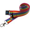 5 x Children's Fun Sized Lanyards - Made Exclusively for Children - Multi Pack Purchase (Rainbow)
