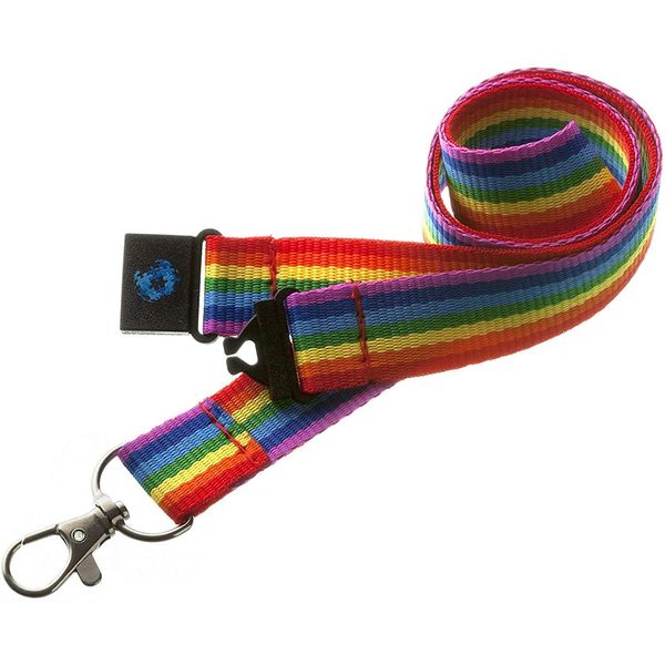 5 x Children's Fun Sized Lanyards - Made Exclusively for Children - Multi Pack Purchase (Rainbow)