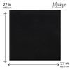 Motique Accessories Extra Large Solid Bandana 27x27 Inch (Black)