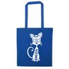 Flox Creative Blue Tote Bag Cat Sugar Skull