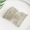 LOVEF 4Pcs/Pack Crystal Rhinestone Easy Combs Magic Beaded Double Stretching Combs