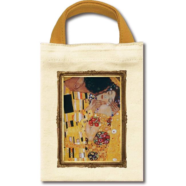 Famous Cotton Mini Bag ~ Museum Collection~ Klimt "The Kiss" Free AB-00701