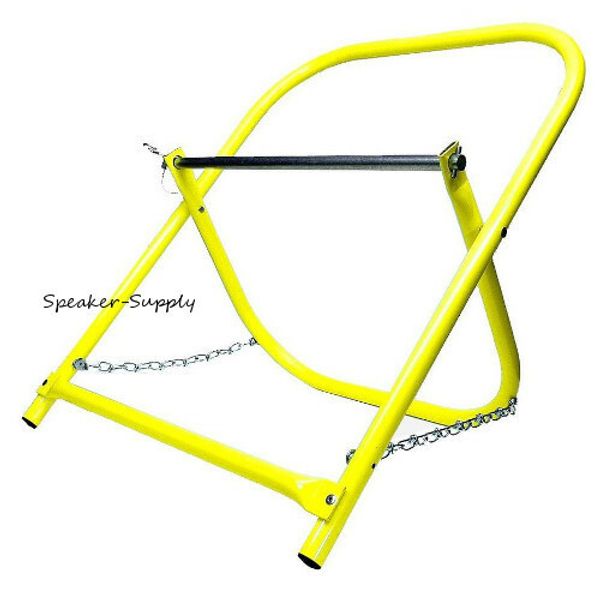 Cable Caddy Directv Dish Installer Spool Reel Wire Holder Folding Yellow RG6