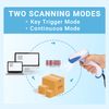 Tera 1D Barcode Scanner USB Wired CCD Handheld Bar Code Reader 1500 Pixel for Screen Digital Smartphone Barcode Plug and Play, 1500C