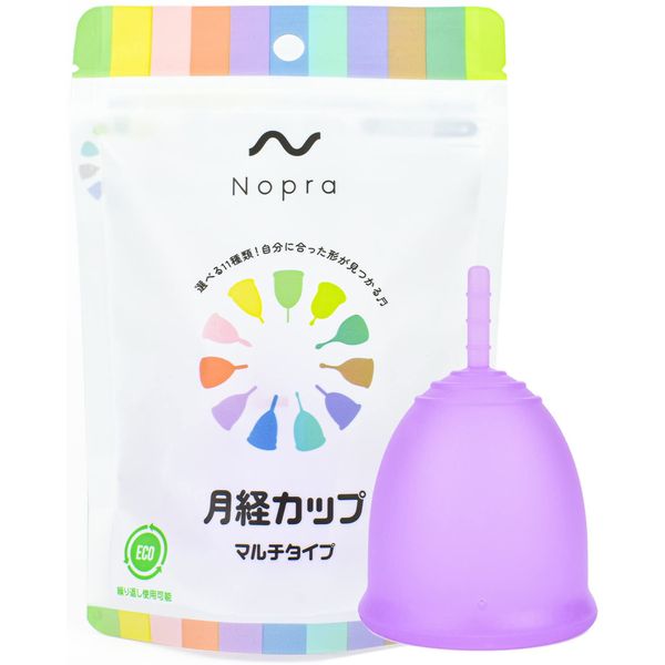 Nopra Cup ノプラカップ 月経カップ マルチタイプ 経血カップ 生理カップ menstrual cup (N1, Lサイズ)