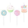 amscan 9916947 Crazy Cake Children's Birthday Candles, Pack of 4
