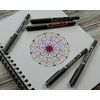 Set of 3 Rollerball Pens – Plain Ball – Black