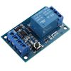 HALJIA 12V Single Button Bistable Relay Module Car Modification Switch One Button Start and Stop Self-locking Power Supply Relay Board