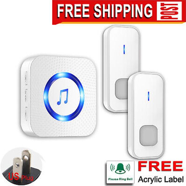 2 Cordless remote controls calling 1 doorbell ringer, Wireless doorbell for home