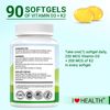Vitamin D3 K2 Capsules - Extra Strength D3 K2 Supplements with 10000 IU
