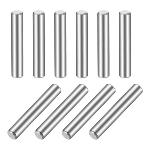 uxcell Dowel Pins 304 Stainless Steel Cylindrical Shelf Support Pins 10 Pcs 5mm x 40mm